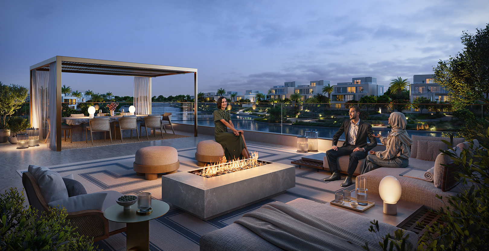 Emaar's architectural rendering of Address Villas Tierra at The Oasis